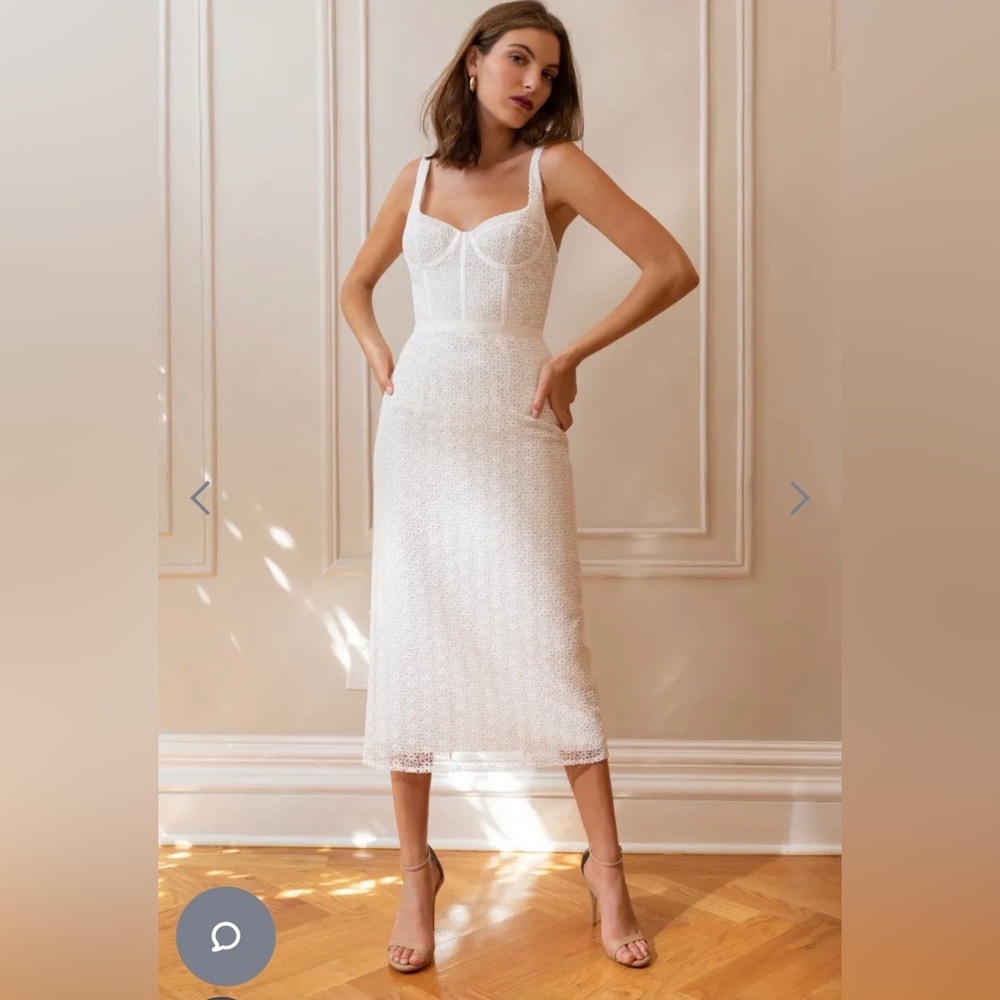 White Jenny Yoo Kiernan dress